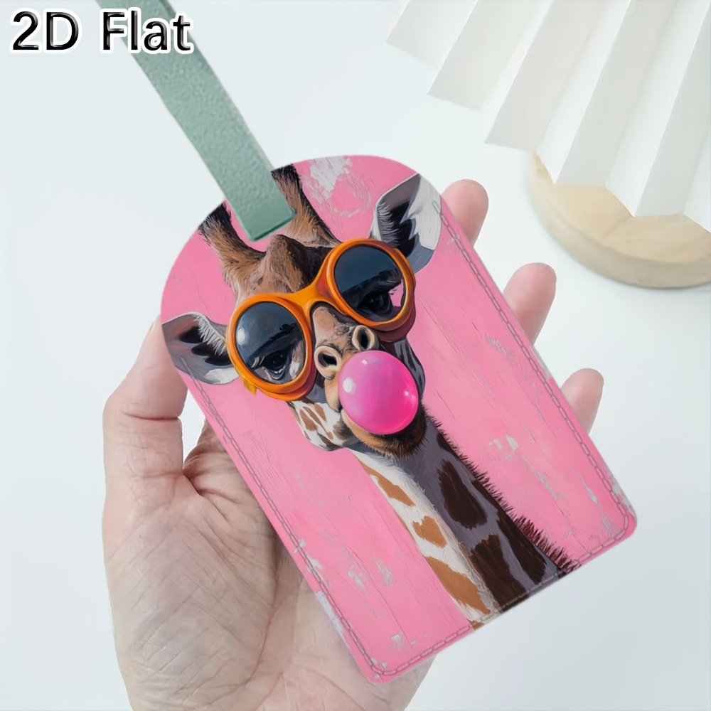 Travel Luggage Set - Cute Giraffe Luggage Tag Travel Baggage