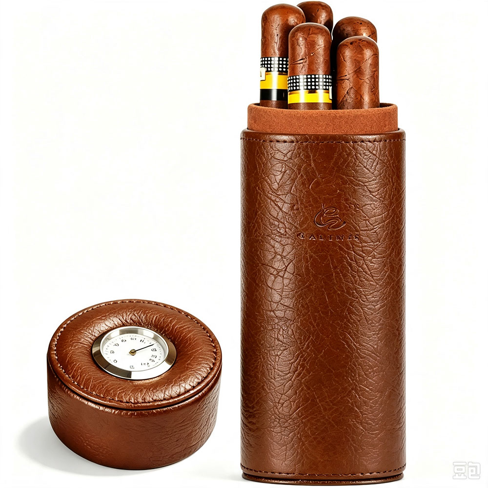 Premium Cigar Case - GALINER Cedar Wood Travel Humidor Cigar