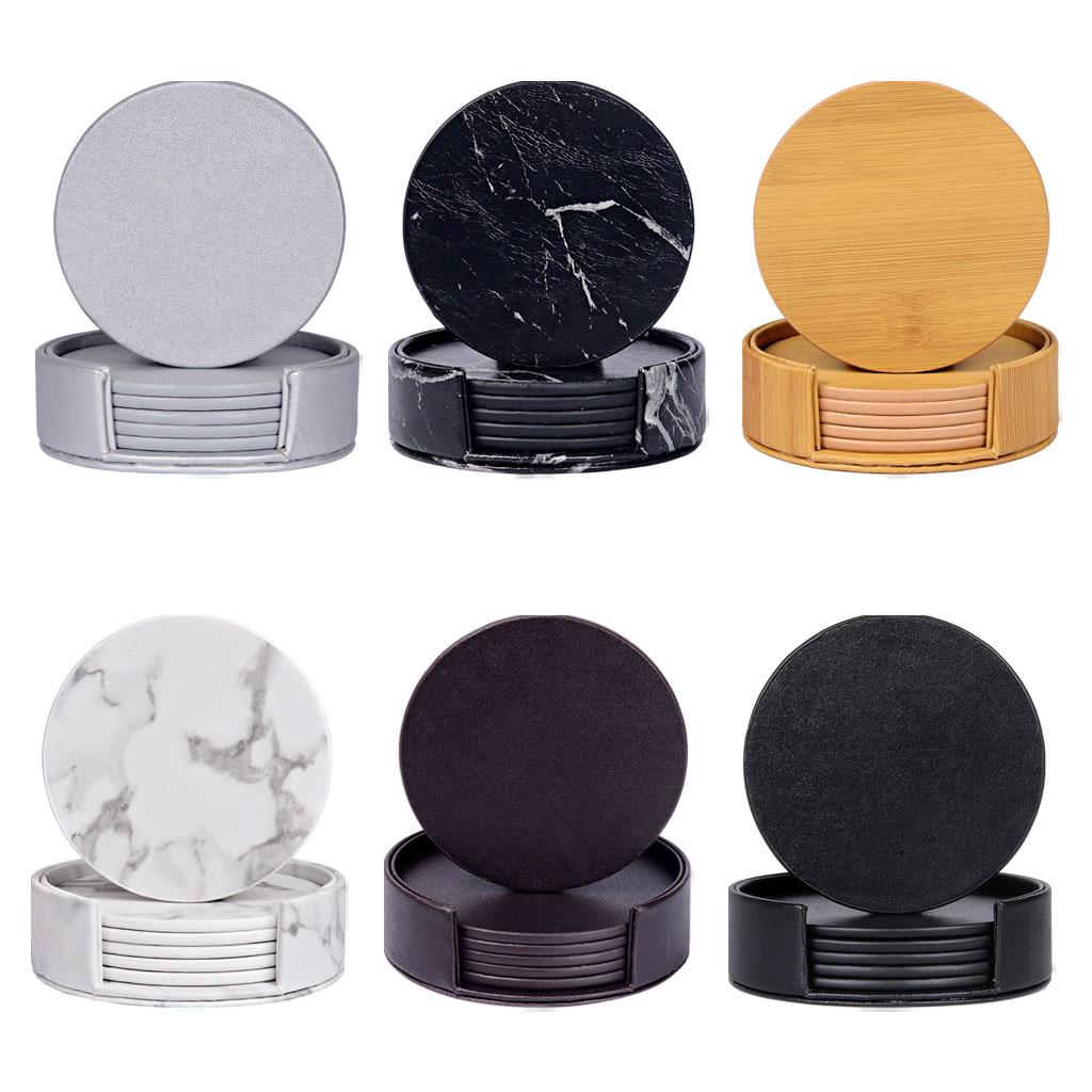 Round Marble Coasters with Hol - Marble Coaster Set ulasan dan harga