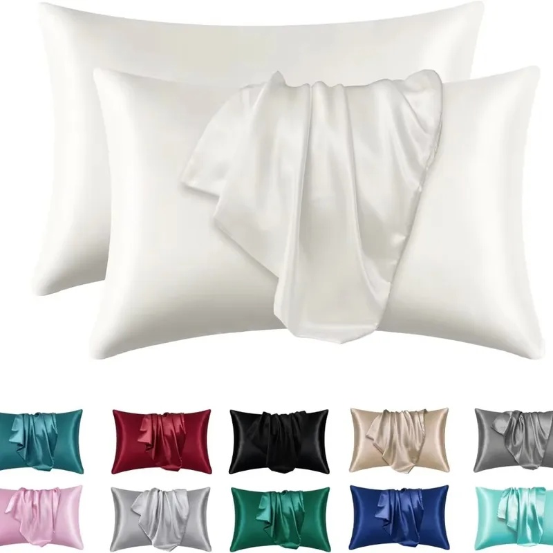 1/2pcs Satin Silk Pillowcase f - Silk Pillowcase ulasan dan harga