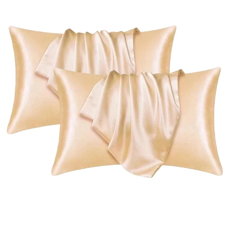 1/2pcs Satin Silk Pillowcase f - Silk Pillowcase ulasan dan harga