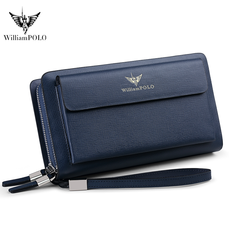 WILLIAMPOLO Luxury Men's Leath - Leather Wallet Men ulasan dan harga