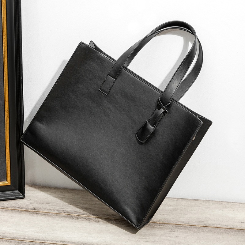 2026 New Men's Handbag With Sh - Leather Briefcase ulasan dan harga