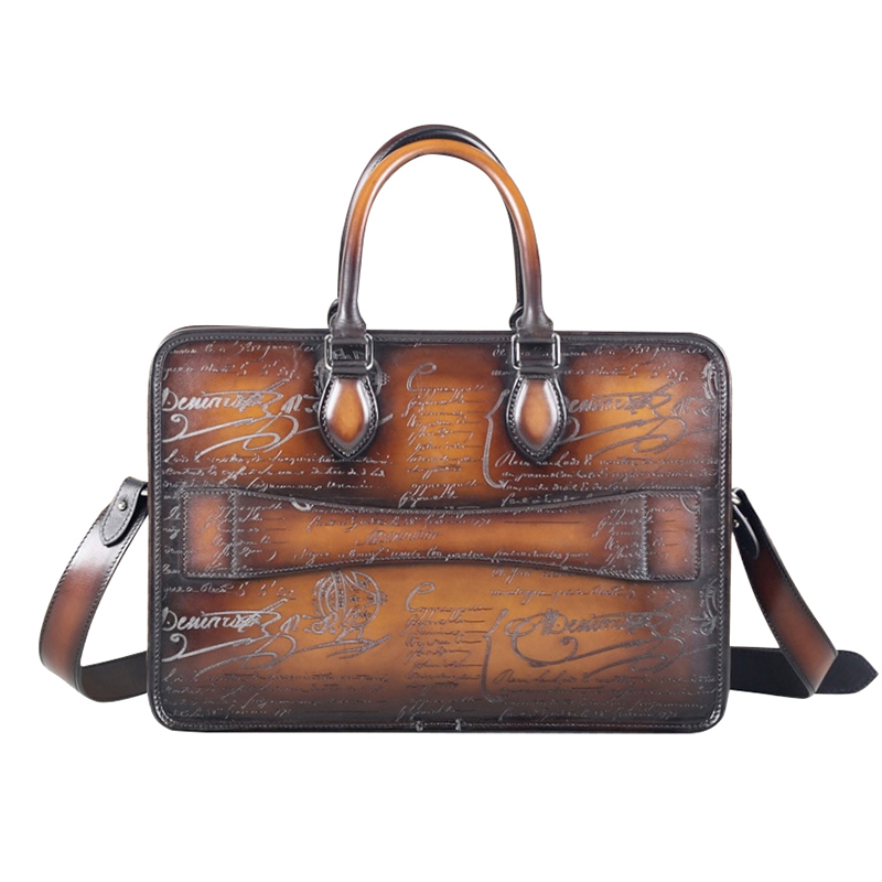 DIMY 2025 men's new business b - Leather Briefcase ulasan dan harga