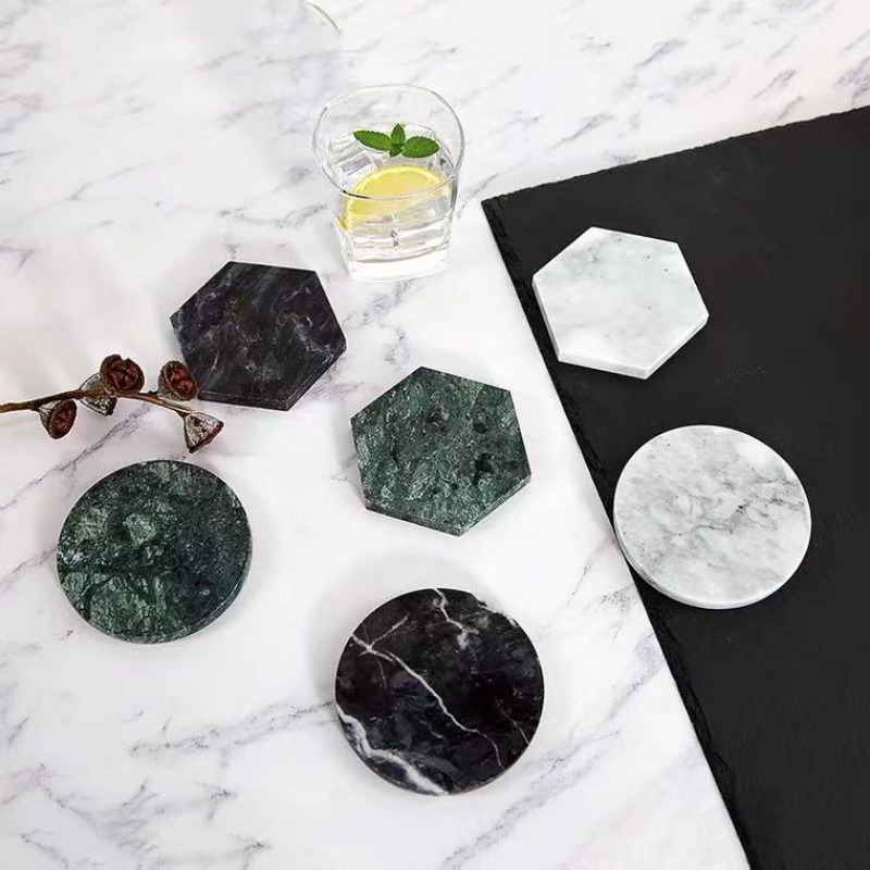 1PCS Marble Coasters Round Ant - Marble Coaster Set ulasan dan harga