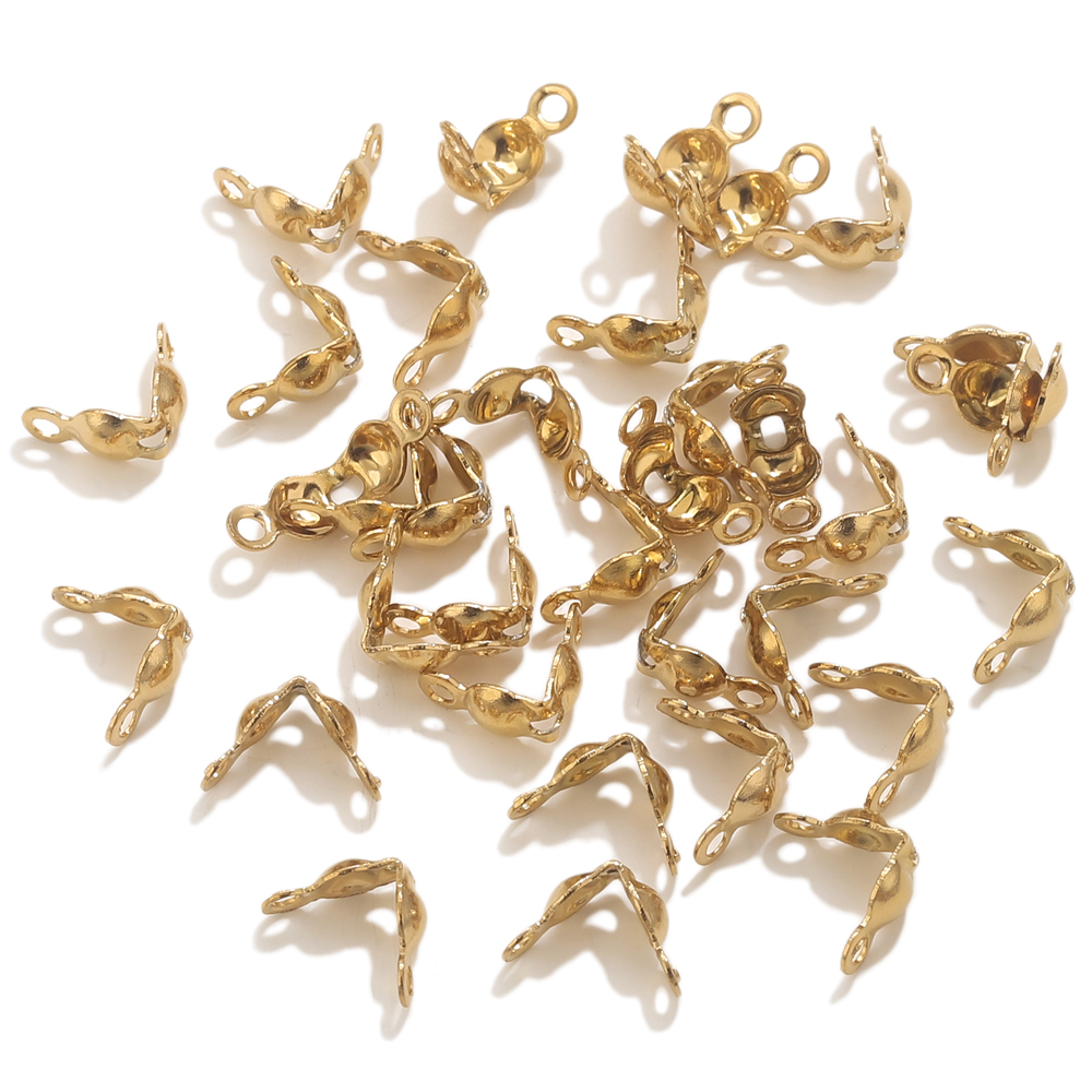 50pcs PVD Gold Plated Stainles - Gold Plated Jewelry ulasan dan harga