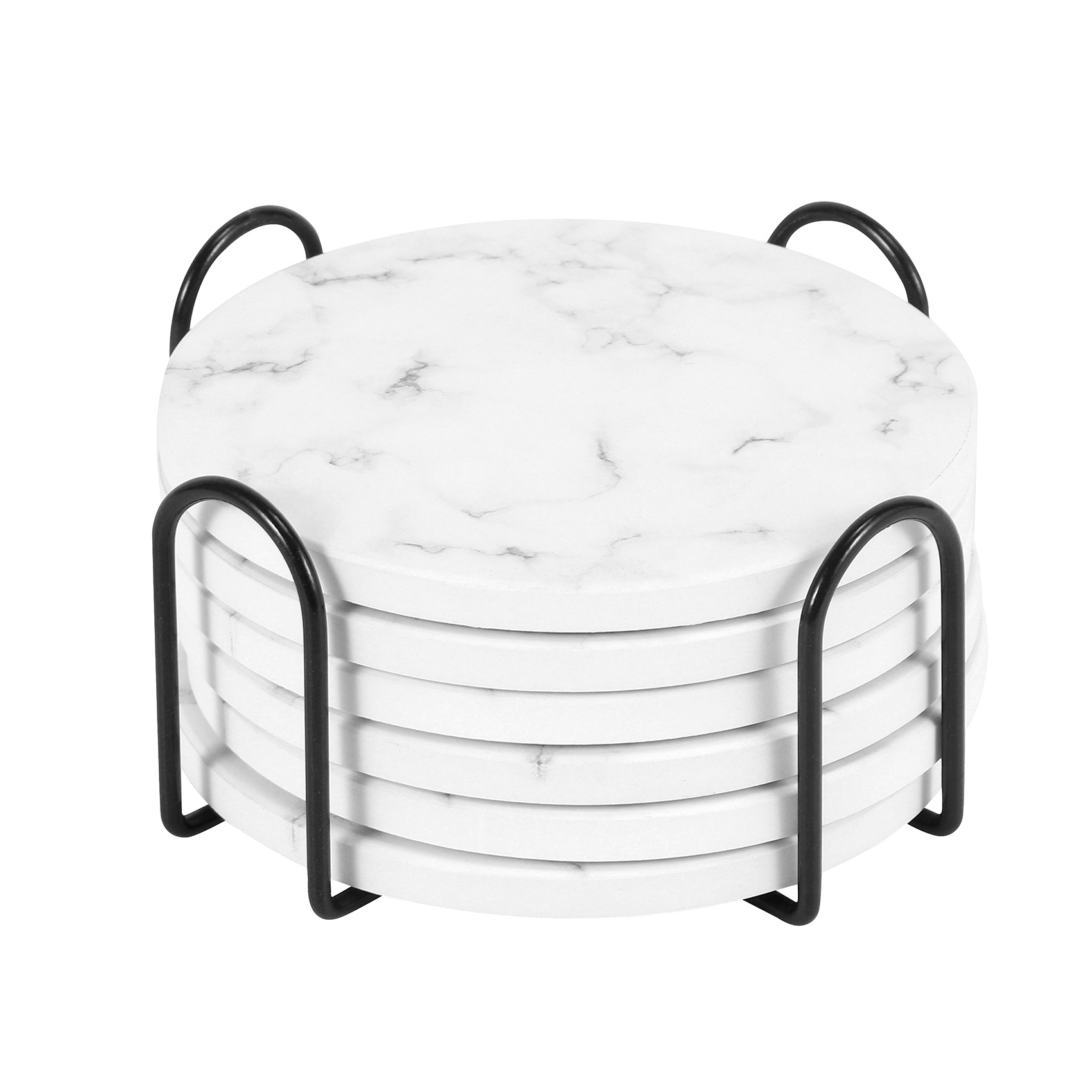 ABAH-Absorbent Coasters For Dr - Marble Coaster Set ulasan dan harga