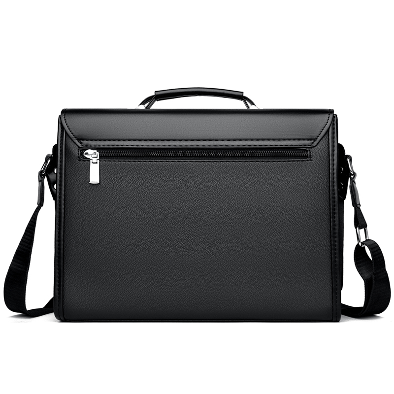 Men's Business Casual Handbag  - Leather Briefcase ulasan dan harga
