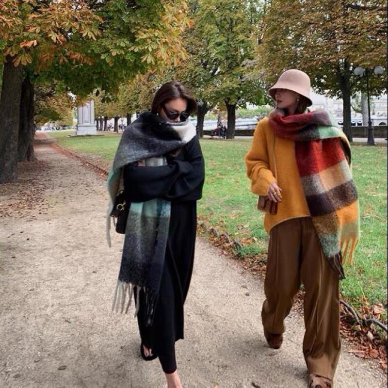 NEW Luxury Winter Thick Warm S - Cashmere Scarf ulasan dan harga