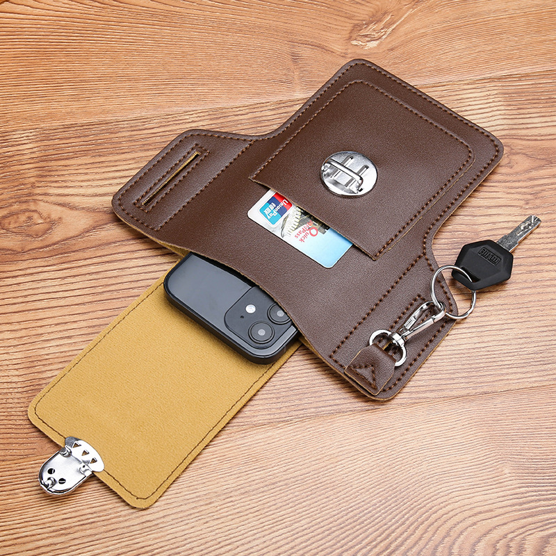 Men Belt Cellphone Loop Holste - Leather Wallet Men ulasan dan harga