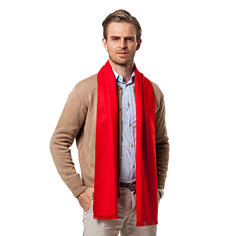 Fashion Winter Solid Color Men - Cashmere Scarf ulasan dan harga