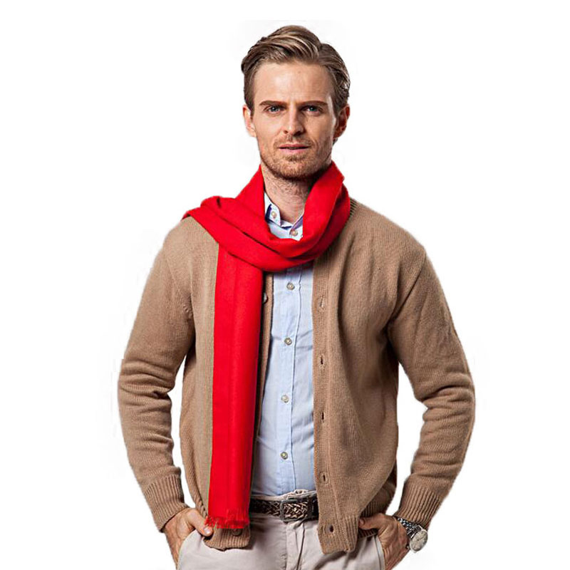 Fashion Winter Solid Color Men - Cashmere Scarf ulasan dan harga