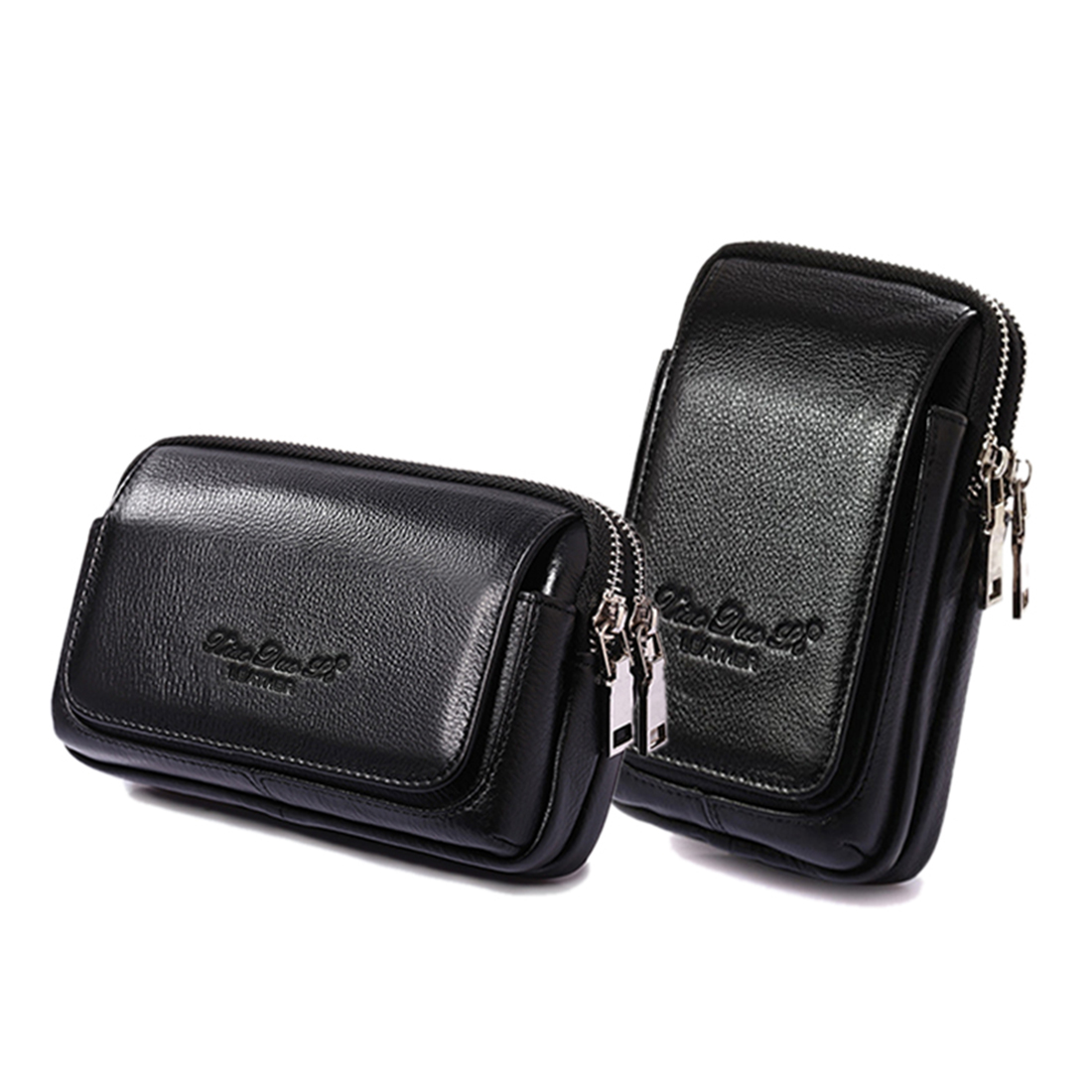 Men Genuine Leather Waist Fann - Leather Wallet Men ulasan dan harga