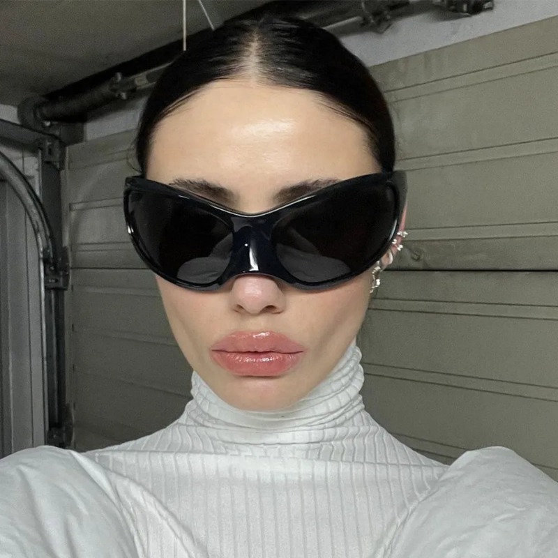 New Y2K Punk Sunglasses Women  - Designer Sunglasses ulasan dan harga