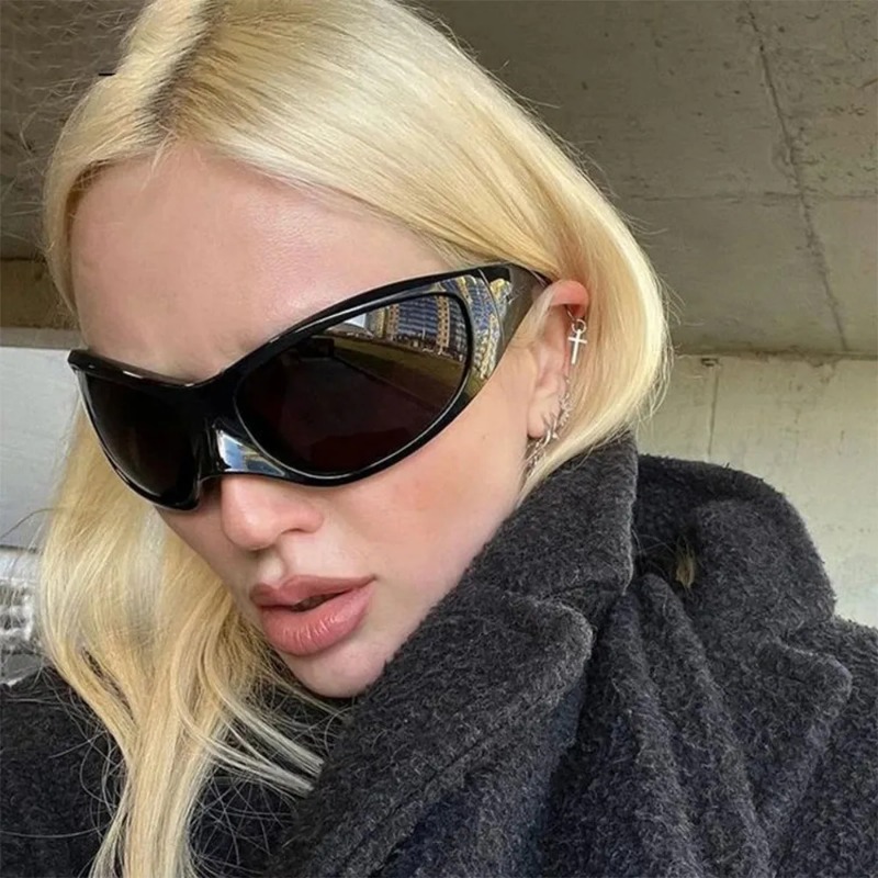 New Y2K Punk Sunglasses Women  - Designer Sunglasses ulasan dan harga