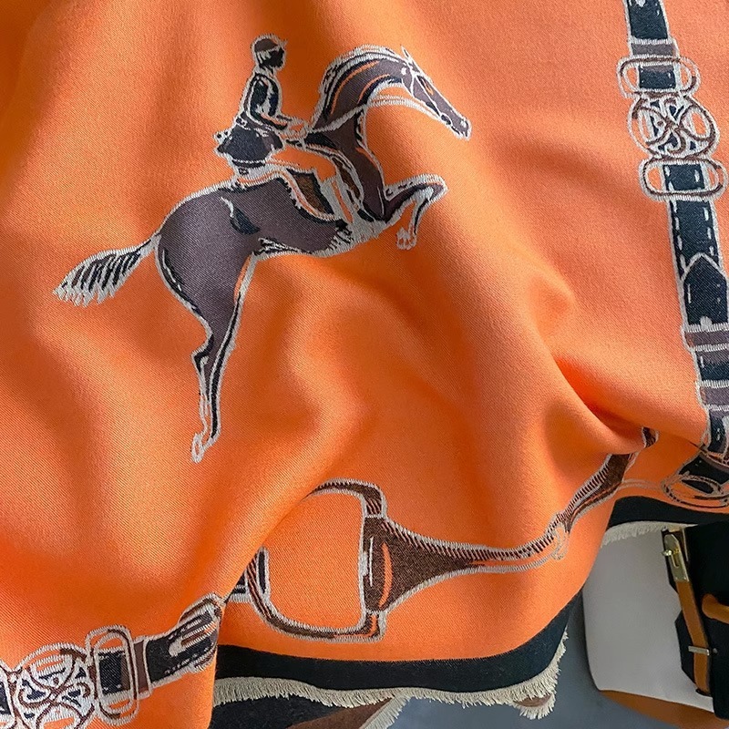 Retro Rider Horse Imitation Ca - Cashmere Scarf ulasan dan harga