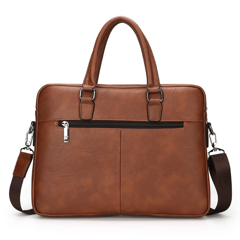 CFUN YA New Man Handbag 14 Inc - Leather Briefcase ulasan dan harga