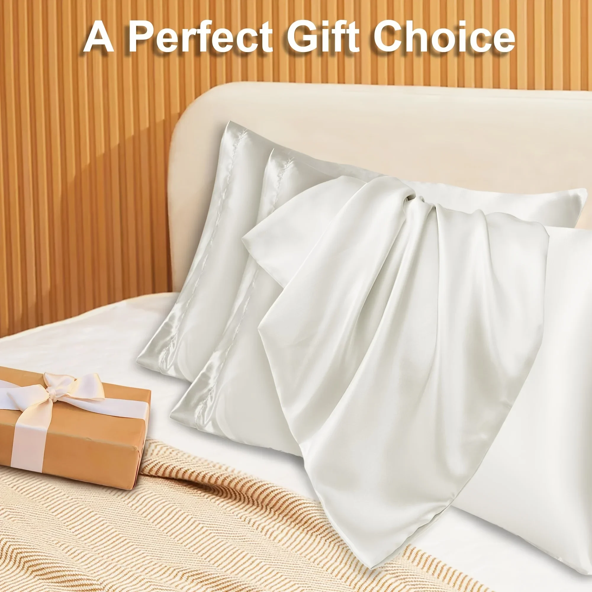 2pcs Luxury Satin Envelope Pil - Silk Pillowcase ulasan dan harga