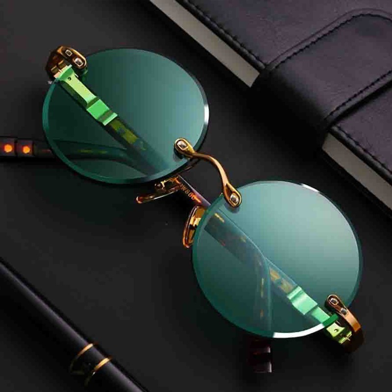 Fashion Classic Rimless Sungla - Designer Sunglasses ulasan dan harga