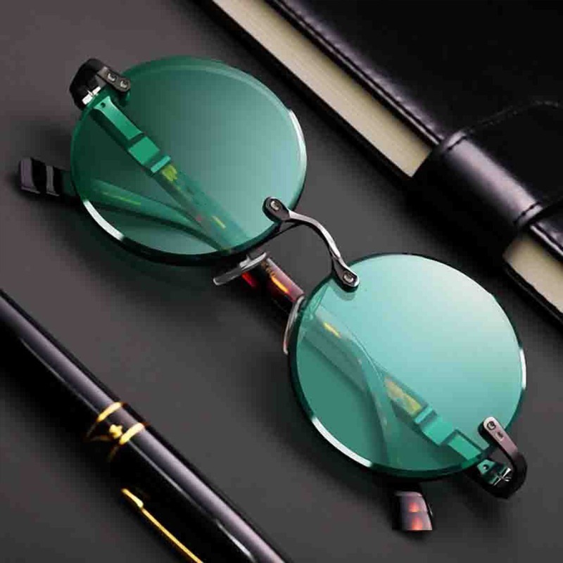 Fashion Classic Rimless Sungla - Designer Sunglasses ulasan dan harga