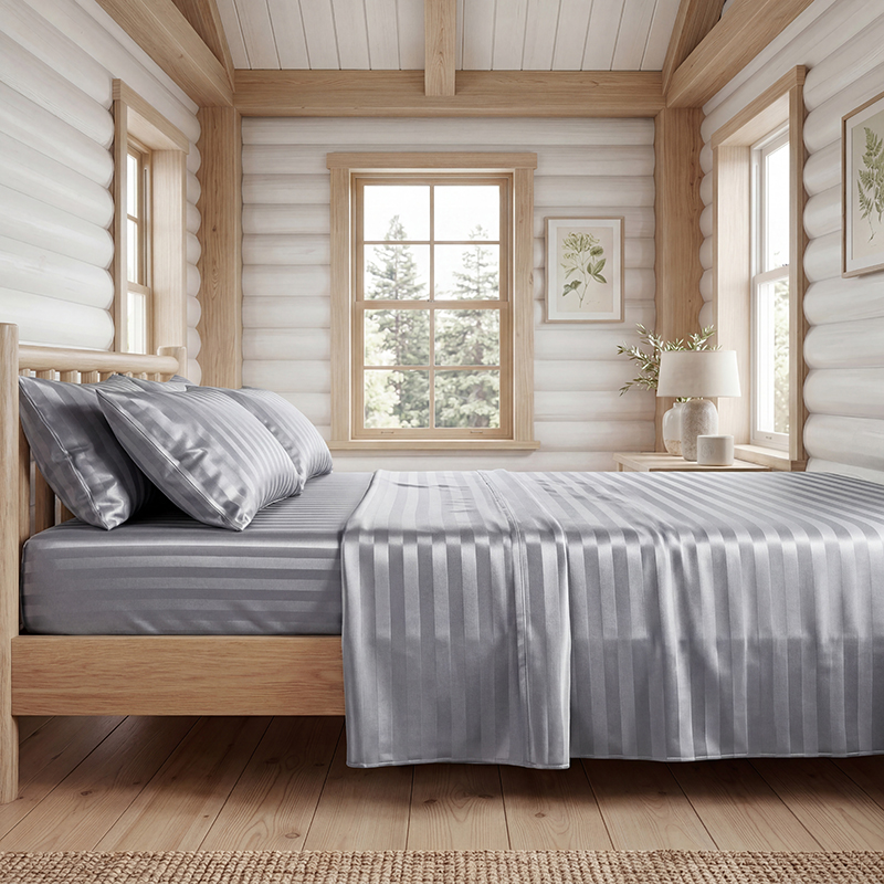 Wrinkle Resistant Striped Sati - Silk Pillowcase ulasan dan harga