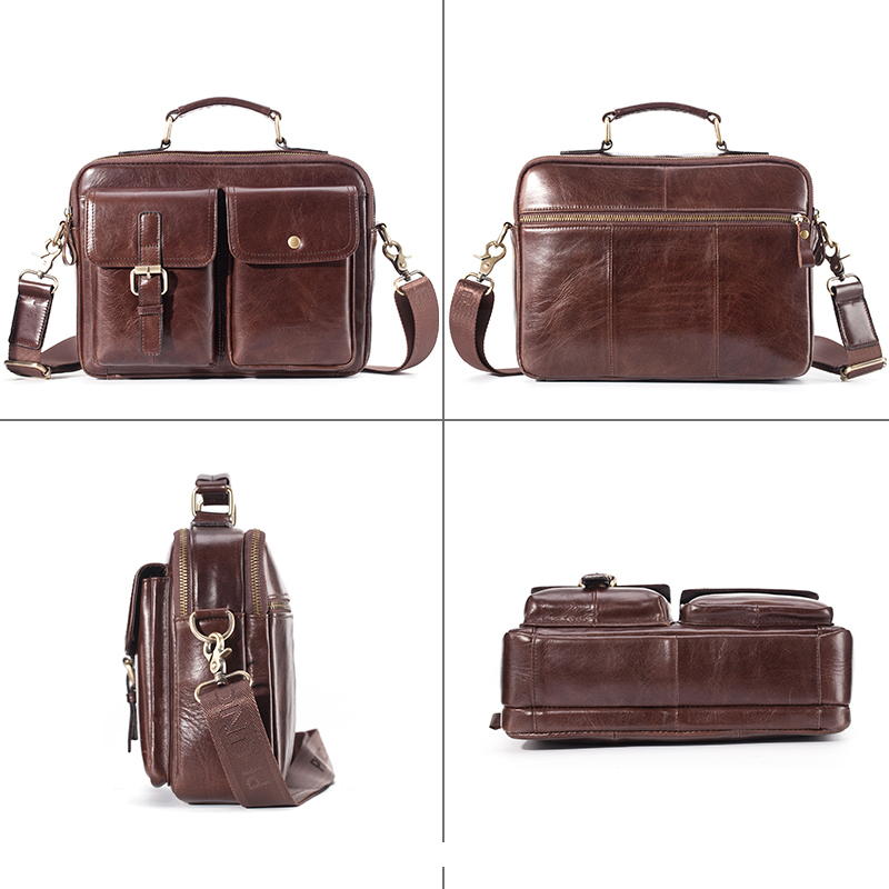 Brand New Cowhide Leather Mess - Leather Briefcase ulasan dan harga