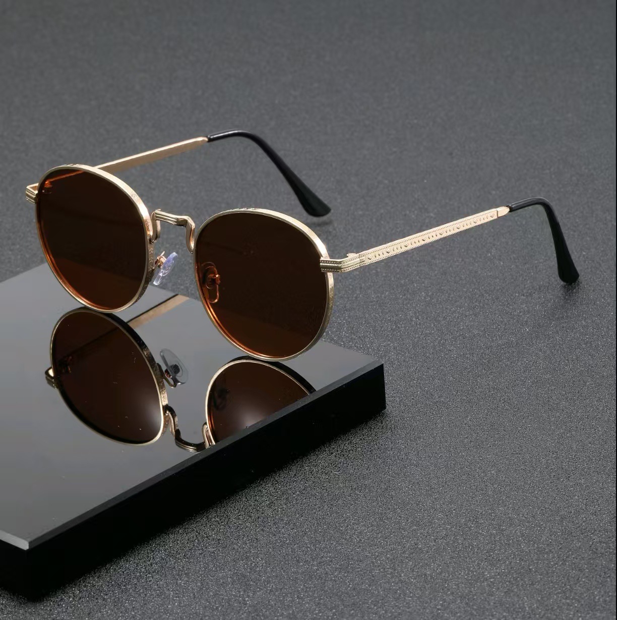 Fashion Classic Round Sunglass - Designer Sunglasses ulasan dan harga