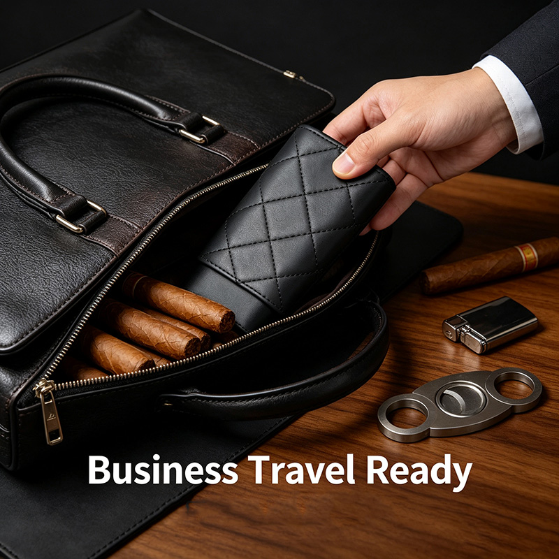 Large Size Cigar Case Premium  - Premium Cigar Case ulasan dan harga