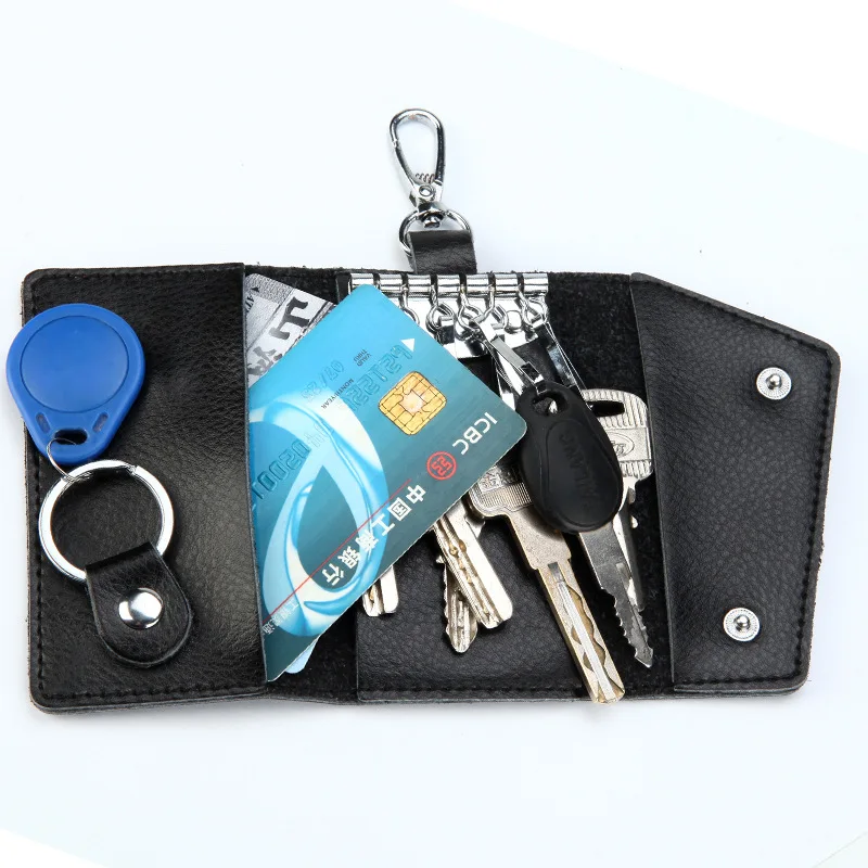Genuine Leather Keychain Men K - Leather Wallet Men ulasan dan harga