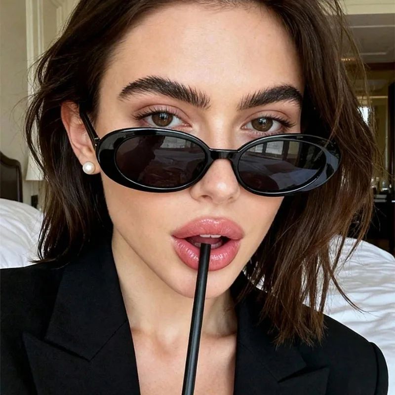 Vintage Oval Sunglasses Women  - Designer Sunglasses ulasan dan harga